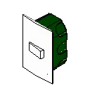 Família Interruptor de 1 tecla 4x2 no Revit