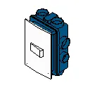 Família Interruptor de 1 tecla 4x2 no Revit